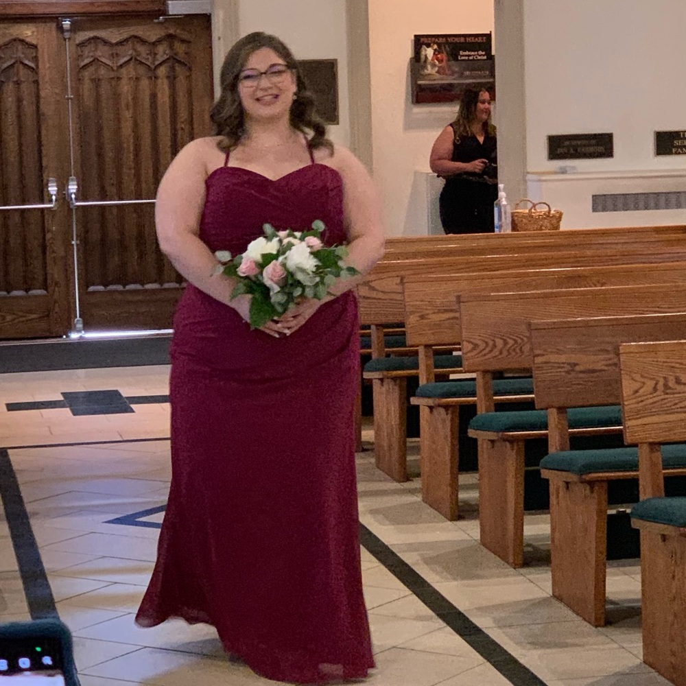 Unaltered Ashley & Justin bridesmaids dress!